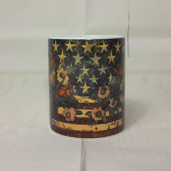 Land And Wise Mug Coffee Cup 2003 Above The Fruited Plain SW#39 Susan Winget Art - Picture 2 of 10